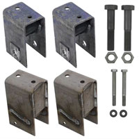(image for) Trailer Single 3" Slipper Spring Hanger Kit 10-15K Axle Dexter/Redneck #HAP-103-00