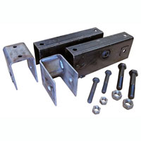 (image for) Trailer Multi Axle 2.5" Slipper Spring Hanger AP Kit 38" Axle Spacing 10GD Axle Dexter/Redneck #HAP-258-01