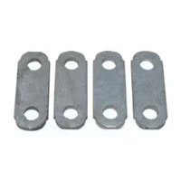 (image for) Trailer Galvanized Shackle Straps 2 1/4" X 1 3/4" 9/16" Hole Center Pkg Of 4 Dexter/Redneck #SP03-120