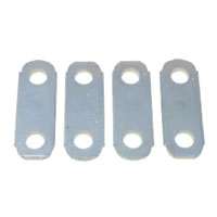 (image for) Trailer Zinc Shackle Straps 2 1/4" Hole Center Pkg Of 4 Dexter/Redneck #SP03-120