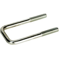 (image for) Trailer Zinc Suspension U-Bolt 1/2"-13 X 5.25" For 2 1/8" Square Azle Dexter/Redneck #UBZC12X212X525