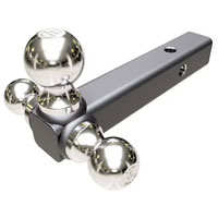 (image for) Trailer Receiver Hitch Ball Mount Tri-Ball Chrome Dexter/Redneck #TBM1620C