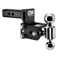 (image for) Trailer Receiver Hitch Ball-Mount Adjustable Channel Dual-Ball 10k Painted Dexter/Redneck#TS10033B