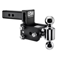 (image for) Trailer Receiver Hitch Ball-Mount Adjustable Channel Dual-Ball 10k 3" Drop Painted Dexter/Redneck #TS10035B