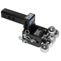 (image for) Trailer Receiver Hitch Ball-Mount Adjustable Channel Tri-Ball 10k Painted Dexter/Redneck #TS10047B