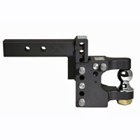 (image for) Combo Pintle Hitch Tow & Stow 2" Receiver 16k/16k 2 5/16" Ball Dexter/Redneck #TS10056B