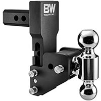 (image for) Trailer Receiver Hitch Ball-Mount Multi Pro Adjustable Channel Dual Ball 10k 5" Drop Dexter/Redneck #TS10065BMP