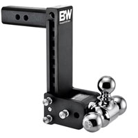 (image for) Trailer Receiver Hitch Ball Mount 14.5k 9" Drop Triple Ball Dexter/Redneck #TS20050B