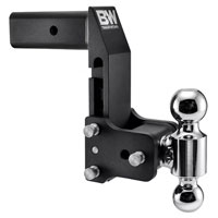 (image for) Trailer Receiver Hitch Multi Pro Ball-Mount Adjustable Channel Dual Ball 14.5k 7" Drop Dexter/Redneck #TS20066BMP