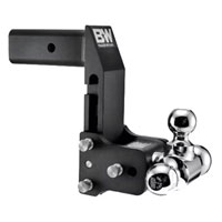 (image for) Trailer Receiver Ball-Mount Multi Pro Adjustable Channel Triple Ball 10k 7" Drop Dexter/Redneck #TS20067BMP