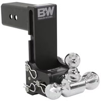 (image for) Trailer Receiver Hitch Ball-Mount Adjustable Channel Triple Ball 21k 7.5" Drop Dexter/Redneck #TS30049B