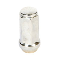 (image for) Trailer Hex Wheel Nut Chrome Bulge/Acron 1/2"-20 60° Cone Dexter/Redneck #12CLN-L