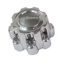 (image for) Aluminum Trailer Wheel Center Cap Snap On 16"-17.5" Wheel 8 on 6.5 Bolt Pattern Dexter/Redneck #175CAP