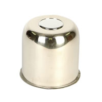 (image for) Stainless Steel Trailer Wheel Push Through Center Cap With Plug 5.125" Diameter Center Dexter/Redneck #5125EZ-SS