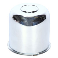 (image for) Chrome 8 Lug Trailer Wheel Push Through Center Cap With Plug 5.125" Diameer Center Dexter/Redneck #5125EZ