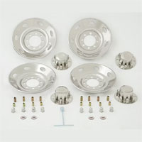 (image for) Trailer Wheel Simulator Set Bolt-On 17.5" Wheels 8 Lug Dexter/Redneck #GDST175