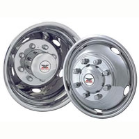 (image for) Dually Truck Wheel Simulator Set Snap On 16" 8 Lug Dexter/Redneck #GQ64