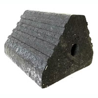 (image for) Trailer Wheel Chock With 1" Rope Thru-Hole 32K Rated Dexter/Redneck #HDWC-SHL1