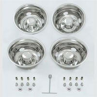 (image for) Trailer Dual Wheel Simulator Set Bolt On 16"-16.5" Wheels 8 Lug Dexter/Redneck #NDT165