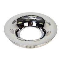 Trailer Wheel Liner Chrome 14" Wheels 5 On 4.5" Bolt Pattern Dexter/Redneck #QT544CLO (image for) Trailer Wheel Liner Chrome 14" Wheels 5 On 4.5" Bolt Pattern Dexter/Redneck #QT544CLO