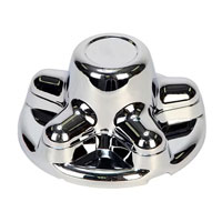 (image for) Trailer Wheel Hub Cover Chrome 13-15" Wheels 5 On 4.5" Bolt Pattern Dexter/Redneck #QT545C