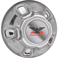 (image for) Trailer Wheel Hub Cover Gen4 Chrome 15" Wheels 5 On 5" Bolt Pattern Dexter/Redneck #QT550CH4