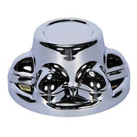 (image for) Trailer Wheel Hub Cover Chrome 15 - 16" Wheels 6 On 5.5" Bolt Pattern Dexter/Redneck #QT655C