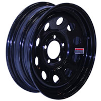 (image for) Steel Modular Trailer Wheel 5 On 4.5" Bolt Pattern Black 13” x 4.5” Dexter/Redneck #WH1345-545BM
