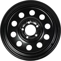 (image for) Steel Modular Trailer Wheel 5 On 4.5" Bolt Pattern Black 14” X 5.5" Dexter/Redneck #WH1455-545BKM