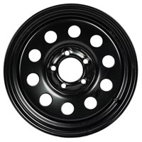 (image for) Steel Modular Trailer Wheel 5 On 4.5" Bolt Pattern Bleck 15” X 5" Dexter/Redneck #WH155-545BM