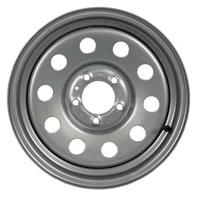 (image for) Steel Modular Trailer Wheel 5 On 4.5" Bolt Pattern Silver 15” X 5" Dexter/Redneck #WH155-545SM