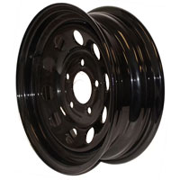 (image for) Steel Modular Trailer Wheel 5 On 5" Bolt Pattern Black 15” x 5” Dexter/Redneck #WH155-550BM