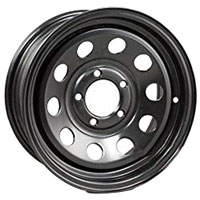 (image for) Steel Modular Trailer Wheel 6 On 5.5" Bolt Pattern Black 16” x 6” Dexter/Redneck #WH166-655BM