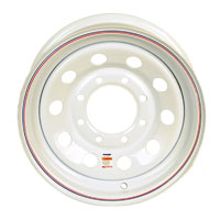 (image for) Steel Modular Trailer Wheel 6 On 5.5" Bolt Pattern White 16” x 6” Dexter/Redneck #WH166-655WM