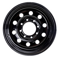 (image for) Steel HD Modular Trailer Wheel 8 On 6.5" Bolt Pattern Black 16” x 7” Dexter/Redneck #WH166-8HDBM