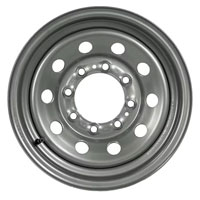 (image for) Steel HD Modular Trailer Wheel 8 On 6.5" Bolt Pattern Silver 16” x 7” Dexter/Redneck #WH166-8HDSM