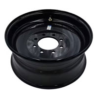 (image for) Steel Solid Center HD Trailer Wheel 8 On 6.5" Bolt Pattern Black 17.5 x 6.75" Dexter/Redneck #WH175675-8SM19IN