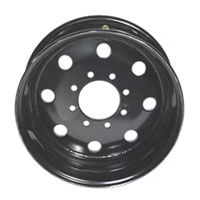 (image for) Trailer Wheel Steel Modular HD 8 On 6.5" Bolt Pattern Black 17.5 x 6.75" Dexter/Redneck #WH175675-8BM08IN