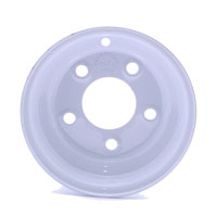 (image for) Steel OEM Trailer Wheel 5 On 4.5" Bolt Pattern White 8” x 3.75” Dexter/Redneck #WH84-50E