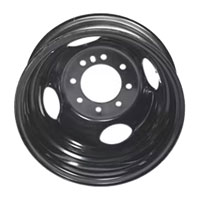 (image for) Trailer Wheel Steel Dual 8 On 6.5" Bolt Pattern Black 16” x 6” Dexter/Redneck #WHD166-865-BK-475