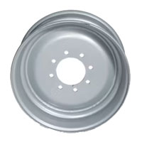 (image for) Trailer Wheel Steel OEM Dual 8 On 275MM Bolt Pattern Silver 17.5 x 6.75 Dexter/Redneck #WHD175675-8275-SL