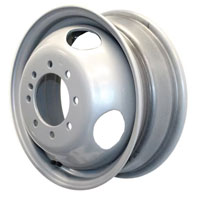 (image for) Steel Dual Trailer Wheel 8 On 6.5" Bolt Pattern Gray 16” x 6” Dexter/Redneck #WHHD166-80E